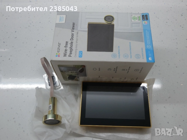 Ezviz CP2 Безжична видео шпионка за врата Смарт Дом, Smart Home, снимка 3 - Комплекти за видеонаблюдение - 51964406