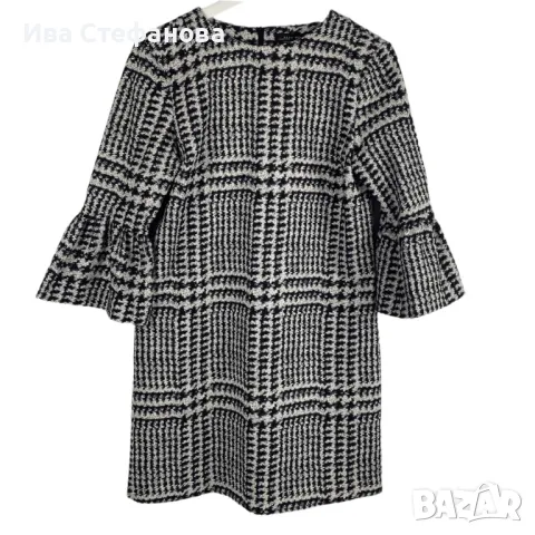 Wow 🤩 Нова черно бяла къса ежедневно елегантна рокля Zara zara, снимка 4 - Рокли - 48898748