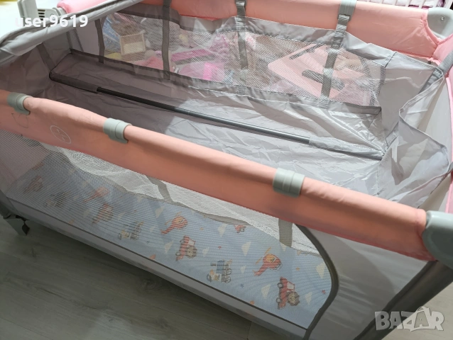 Сгъваема кошара с две нива, снимка 12 - Бебешки легла и матраци - 54362019