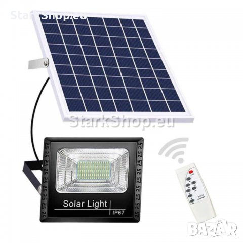 Соларен LED прожектор с панел – 400W, снимка 1 - Соларни лампи - 38417621