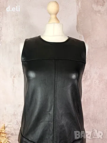 Max Mara Size S Страотна Кожена рокля, снимка 5 - Рокли - 55847502