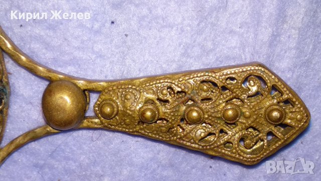 СТАРИННО РУСКО КРИСТАЛНО ОГЛЕДАЛЦЕ БРОНЗ ФИЛИГРАН РЕТРО ОРНАМЕНТИКА ПОЗЛАТА 34022, снимка 13 - Антикварни и старинни предмети - 38892177