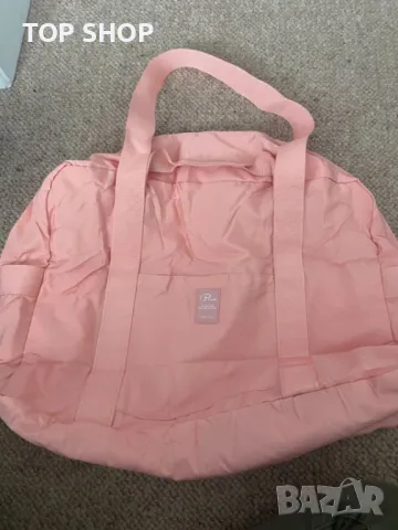 Сгъваема чанта VanFn за пътуване за фитнес водоустойчива розова и лилава, снимка 7 - Раници - 49566518