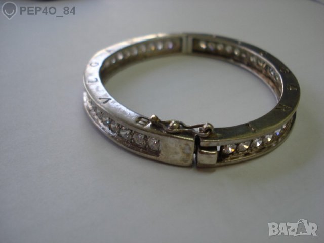 Сребърна гривна ,,Булгари'', снимка 4 - Гривни - 42262833