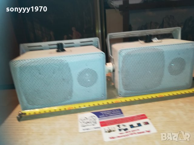 monacor eul-10/ws 2-way pa speakers-100v audio 2бр внос france, снимка 13 - Тонколони - 30315118