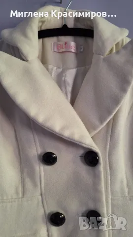 Палто в бяло, снимка 5 - Палта, манта - 48108062