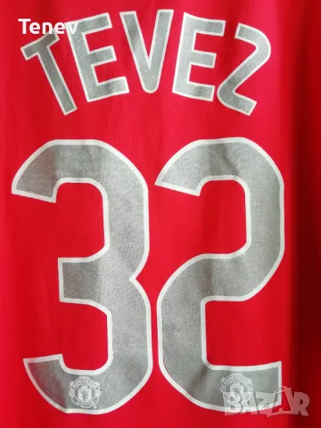 Manchester United #32 Tevez футболна тениска фланелка Манчестър Юнайтед Тевез 2007/2008/2009 , снимка 2 - Тениски - 48475585