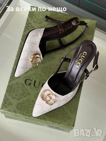 Gucci Дамски Сандали На Ток Гучи - Различни Цветове Код E111, снимка 5 - Сандали - 55795718