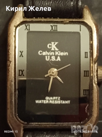 Марков дамски часовник CALVIN CLEIN USA красив стилен дизайн 49013, снимка 2 - Дамски - 52265194