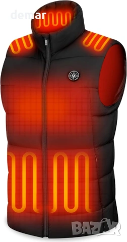 Дамски отопляем елек с качулка, 3 зони на отопление, 16000 mAh батерия