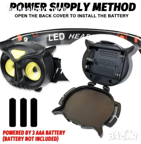 Фенерче за открито тип C, LED, форма на бухал, регулируемо, водоустойчив, снимка 4 - Друга електроника - 52644469