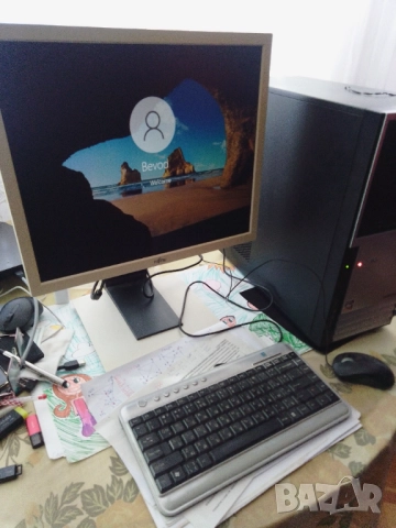 Компютър Монитор клавиатура мишка, снимка 5 - За дома - 52523969