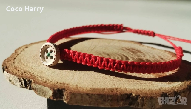 Комплект гривни,Копче за късмет, снимка 5 - Шноли, диадеми, ленти - 53122408