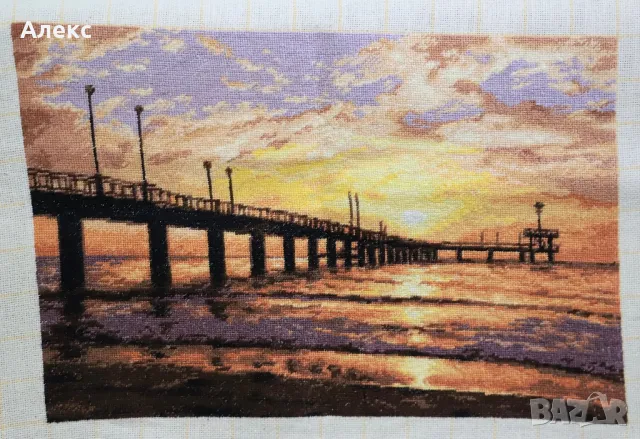 Бургаският мост гоблен , снимка 2 - Гоблени - 48352693