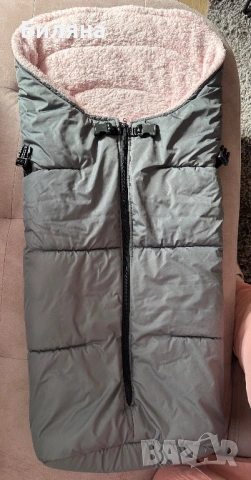 Зимен спален чувал с ръкавици + подарък лятна подложка, снимка 2 - За бебешки колички - 54136807