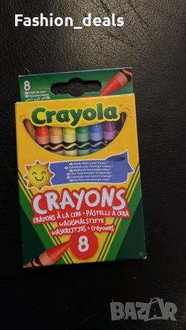 Нов комплект Цветни Восъчни пастели 8 броя за деца рисуване оцветяване, снимка 7 - Други - 39939244