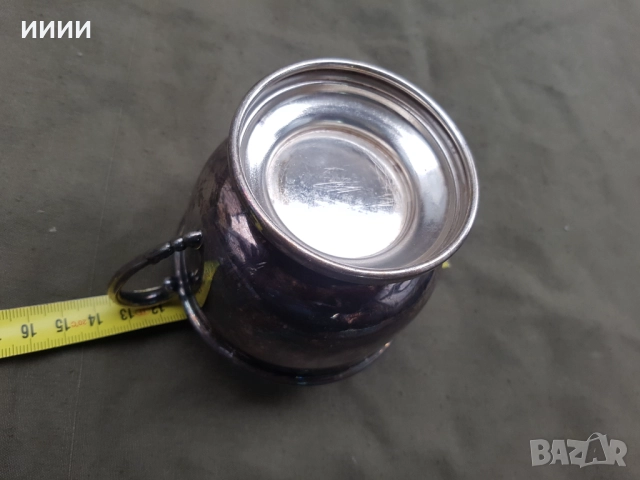 Посребрена чаша , снимка 4 - Антикварни и старинни предмети - 52378944