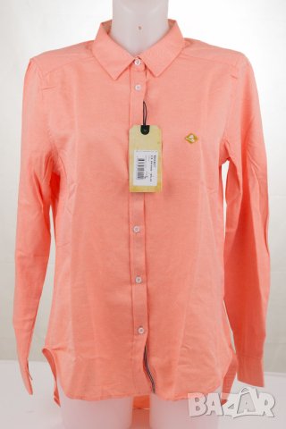 Дамска риза от памук в оранжев меланж Sir Raymond Tailor - L, снимка 2 - Ризи - 42822043