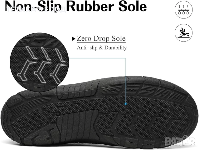 Нови аква обувки, черни, снимка 5 - Водни спортове - 52333893