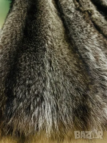 Луксозно палто от енот / естествен косъм, снимка 6 - Палта, манта - 49600905