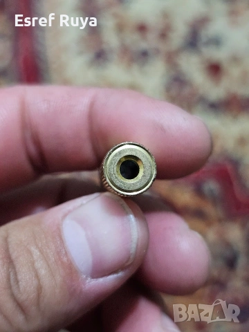 Позлатен аудио преходник (адаптер) жак 6.3мм към 3.5мм, снимка 2 - Аудиосистеми - 53977456