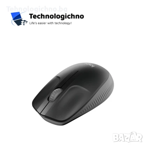 Мишка Logitech M190 Full-size Black/Gray, снимка 3 - Клавиатури и мишки - 50545366