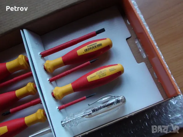 Weidmüller SDI-Set electric VDE 1000V - MADE IN GERMANY - ЧИСТО НОВ Комплект 5 Отверки + фазомер !!!, снимка 4 - Клещи - 48829645