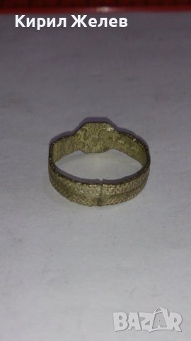 Старинен пръстен сачан над стогодишен с БУКВА К - Ръчна ИЗРАБОТКА - 67371, снимка 3 - Антикварни и старинни предмети - 28984592