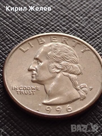 ТРИ МОНЕТИ четвърт долар 1980 - 1996г. Перфектно състояние за КОЛЕКЦИЯ ДЕКОРАЦИЯ 32099, снимка 7 - Нумизматика и бонистика - 38444382