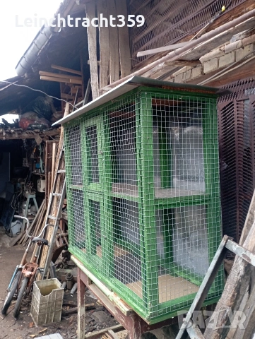 Голям кафез с две отделения , снимка 2 - За птици - 54317886