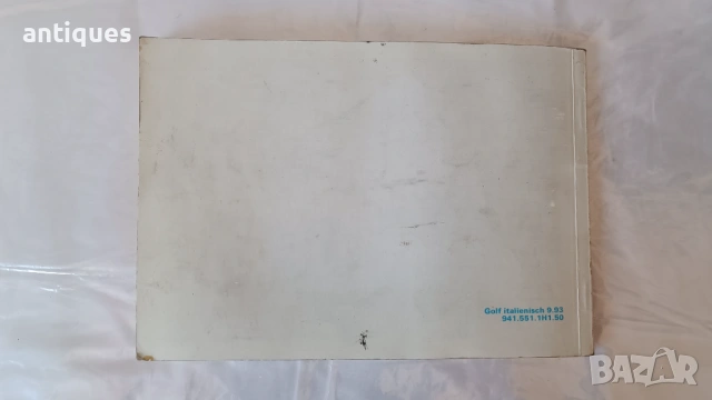 Оригинална книжка на Volkswagen Golf - VW - италианкси, снимка 4 - Аксесоари и консумативи - 53021416