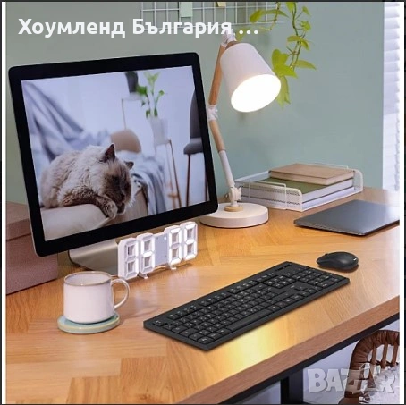 Безжична клавиатура с мишка HAMA, снимка 2 - Клавиатури и мишки - 54343888