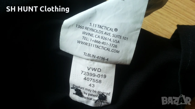 5.11 TACTICAL Stryke Long Sleeve Stretch Shirt размер XL еластична риза - 2611, снимка 13 - Ризи - 54335708