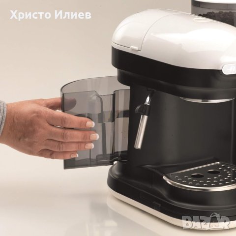 Кафемашина Ariete Espresso Moderna с кафемелачка и ръкохватка еспресо кафе машина, снимка 4 - Кафемашини - 42742460