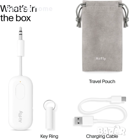 Twelve South AirFly Pro Безжичен Bluetooth адаптер за предавател/приемник за 2 слушалки, снимка 7 - Други - 52479953