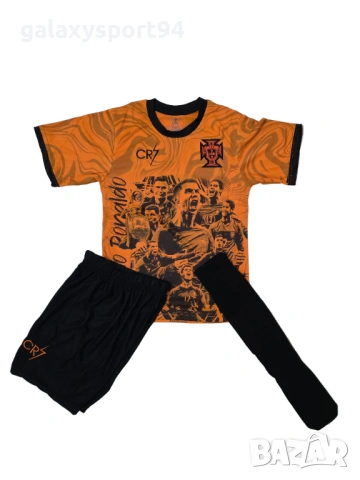 Роналдо Португалия Световно 2026г Ориндж Ново Детски Екип с Чорапи