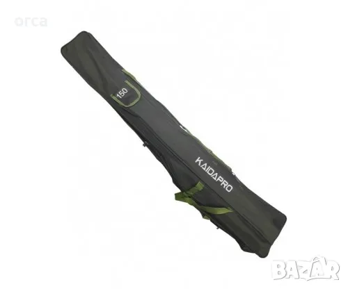 Троен калъф за въдици с макари KAIDA – удобство и защита за риболов, снимка 5 - Такъми - 47922425