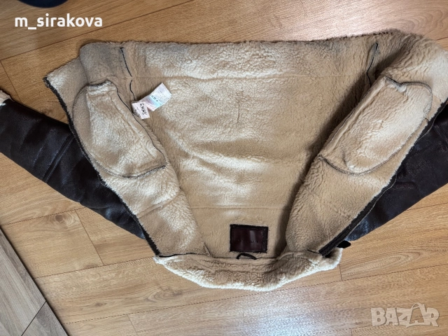 Зимно кожено яке, снимка 2 - Якета - 52108656