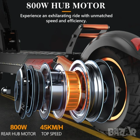 Електрически скутер/тротинетка със седалка iENYRID 800W 12.5AH, снимка 3 - Велосипеди - 46994101