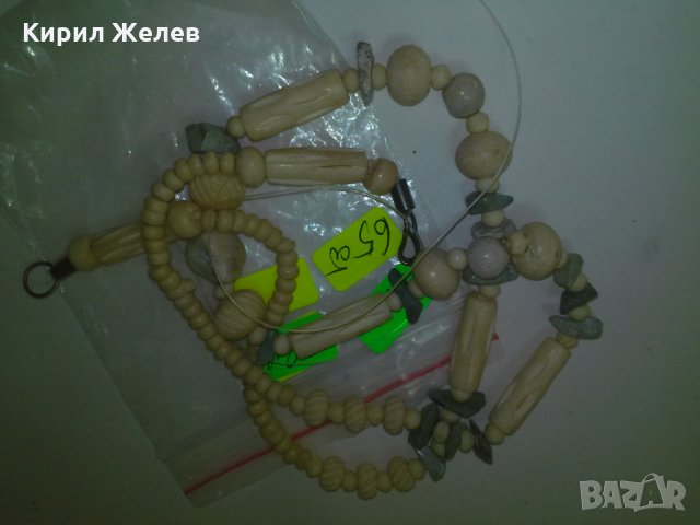 СЛОНОВА КОСТ и КАМЪНИ СТАРО КОЛИЕ 3904, снимка 8 - Колиета, медальони, синджири - 29771858