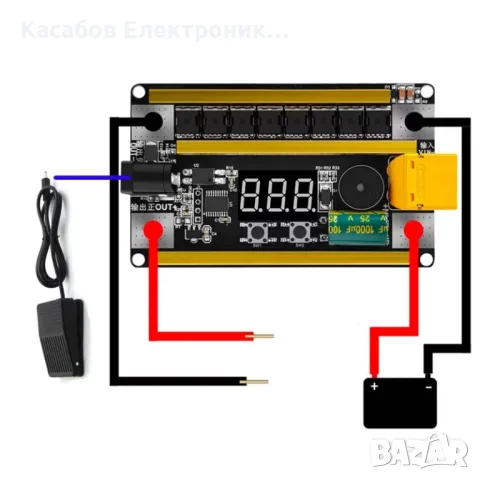 Модул за точково заваряване на батерии, възможност за педално управление + корпус, 2400А, снимка 8 - Друга електроника - 48949255