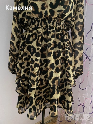 Тигрова рокля , снимка 3 - Рокли - 51465795