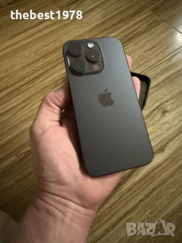 iPhone 15 Pro 256GB Black Titanium/Като Нов/Батерия 92%, снимка 3 - Apple iPhone - 52827454