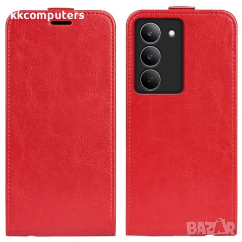 Realme 14x / Realme C75 Flip3 Кожен Калъф и Скрийн Протектор, снимка 2 - Калъфи, кейсове - 50767044