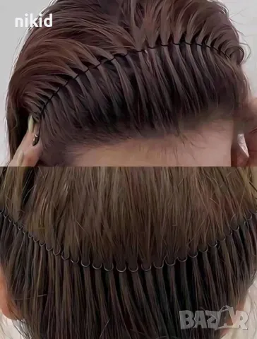 аксесоар за коса тип ситен гребен лента за прическа прибрана коса диадема, снимка 3 - Аксесоари за коса - 49366137