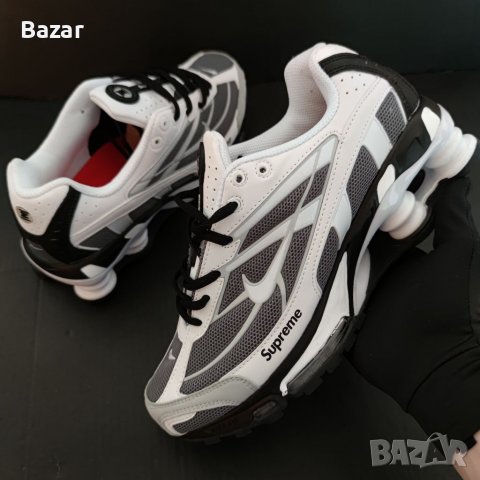 Nike Supreme Обувки Размер 43 Номер 27.5см Бели Сиви Маратонки Кецове Мъжки Обувки , снимка 2 - Маратонки - 40171091