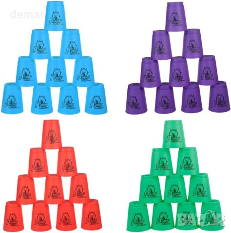SWEWARM Спортни чаши за подреждане и събаряне, 48 бр.