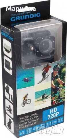 Grundig HD 720P Action camera Waterproof , Водоустойчива Екшън камера , снимка 2 - Камери - 40081872