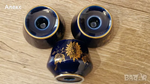 Lindner Kueps, Germany– Малки свещници кобалт. Нови!, снимка 10 - Антикварни и старинни предмети - 48156720