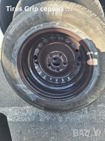 желязна джанта с гума VW, снимка 4 - Гуми и джанти - 51431456